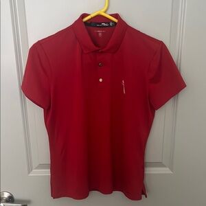 Ralph Lauren Red Polo Shirt with Classic Collar